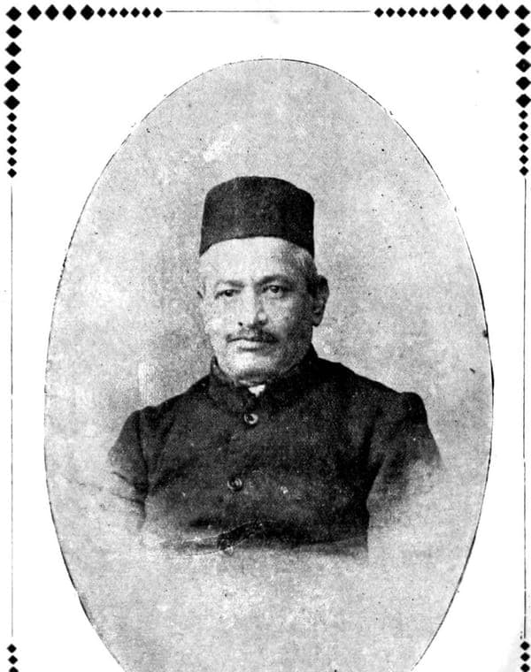Portrait of Narasimha Chintaman Kelkar, former National President of the Akhil Bharat Hindu Maha Sabha
