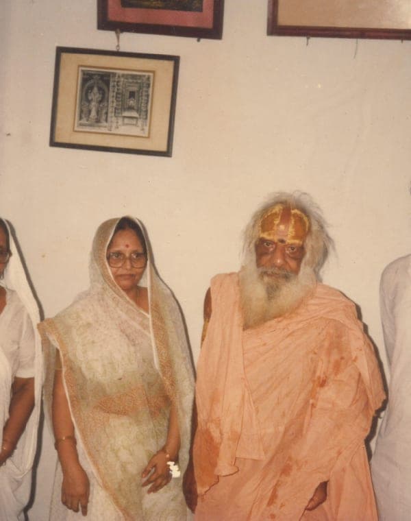 Portrait of Swami Prabhudatt Brahmachari, former National President of the Akhil Bharat Hindu Maha Sabha